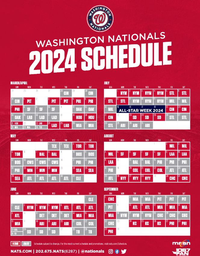 The 2024 MLB schedule has posted. What dates will Wood, Crews, and